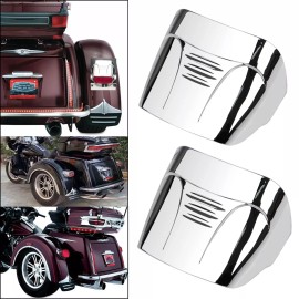 Unbranded Chrome Tail Light Visor Cover For Harley Tri Glide Ultra Classic FLHTCUTG FLHXXX