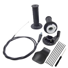 EMLIAUMU 7/8" Handle Twist Throttle Cable Kit Compatible with Coleman 200cc CT200U MB200 CT200U-EX BT200X Predator 196cc 212cc 6.5hp Mini Bike, Throttle Grip with Motorcycle Cruise Control