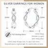 Cangall Silver Hoop Earrings for Women Girls, 925 Sterling Silver
