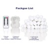 YoTelim Globe String Lights Battery Operated Warm White ，Water Proof 1