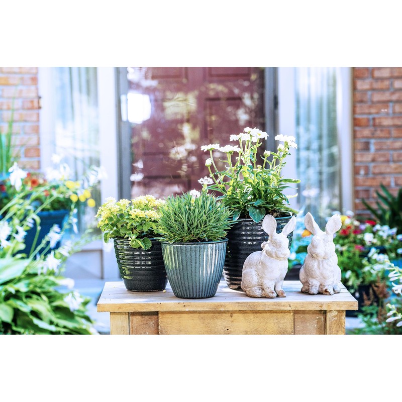 Headwind 10" Sheridan Planter - Stormy Gray