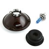 Octane Lighting 5 3/4 Inch Crystal Clear Halogen Headlight Metal