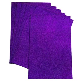 Glitter Foam Sheets for Crafts Glitter Cardstock Sparkle Craft Foam Sheets Purple a4 Soft Touch Card Making Scrapbooking Supplies Christmas Decoration 10 Sheets