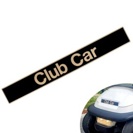 CartClan Golf Cart Emblem Stricker, Golf Cart Black Gold Decal Suitable for Club Car Precedent Golf Carts, Name Plate for Club Car Precedent Size 15.74" x 2.24", OEM#: 102502601/103816601