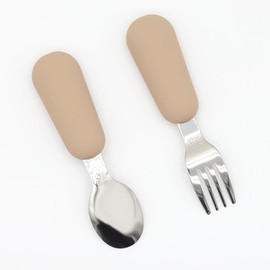 Juego de 6 Cubiertos para Niños,Juego de Cubiertos para Niños con Mango de Silicona,Silicona de Grado Alimenticio, Sin BPA,Cubiertos de Acero Inoxidable para Niños,Vajilla Adecuada (Multicolor 1)