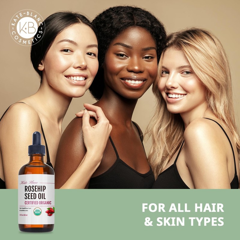 Kate Blanc Cosmetics Rosehip Oil for Face & Softer Glowing