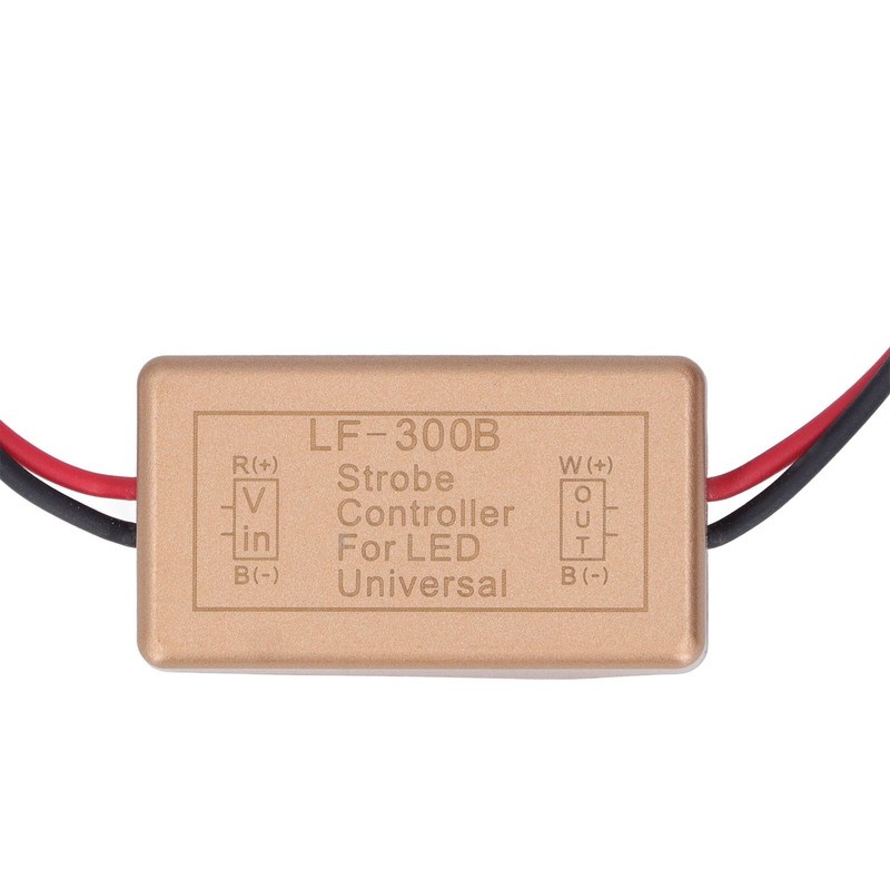 2PCS LED Strobe Controller Car Headlight Signal Light Control Flasher
