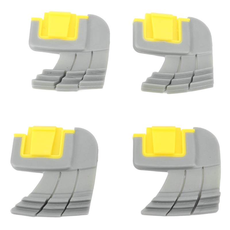 4pcs Cyclonic Scrubbing Brushes Plastic Rubber Cyclonic Brush Replacement Parts