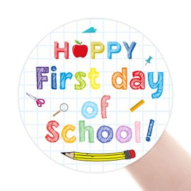 Welcome Back to School Stickers – 120pcs Welcome Sticker Set, 1.5 Inch Self-Adhesive Labels for Classroom, Students, Teachers, and Kids, Ideal Back to School Supplies (Style B)