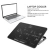 Laptop Cooling Pad 6 LED Fans Quiet Design USB Connection