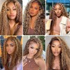 Xojao Highlight Water Wave HD Lace Front Wigs Human Hair