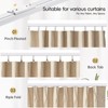 TEAKMAMA Ceiling Curtain Track,Heavy-Duty Silent Rail Set,6ft-9ft, White
