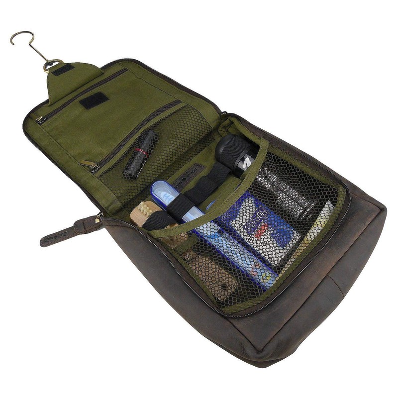 Greenburry Vintage Revival RL-1735-22 Leather Wash Bag