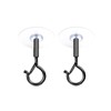 Lryusca Adhesive Ceiling Hooks Heavy Duty, 4 Pack Self Adhesive