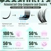 Soft-Chip Lash Clusters 10-20mm Wispy Eyelash Clusters 150pcs D Curly