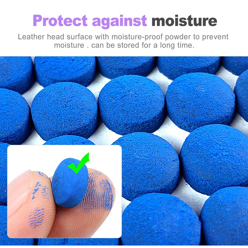 ZeriLion 25 Pcs Pool Cue Tips 13mm Billiard Stick Cue