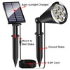 MEIHONG Solar Spot Light Outdoor, Waterproof LED Landscape Lights Dusk