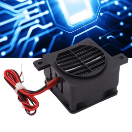 Rengu PTC Fan Heater, DC12V 50W Constant Temperature Mini PTC Fan Air Heater for Small Spaces