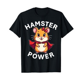 Cute Hamster Power Girl Furry Friend Superhero T-Shirt