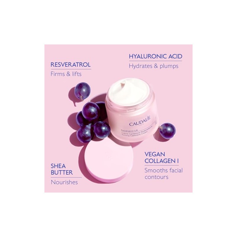 Caudalie Resveratrol-Lift Crema Cachemira, Cápsula de Recambio – 50 mL