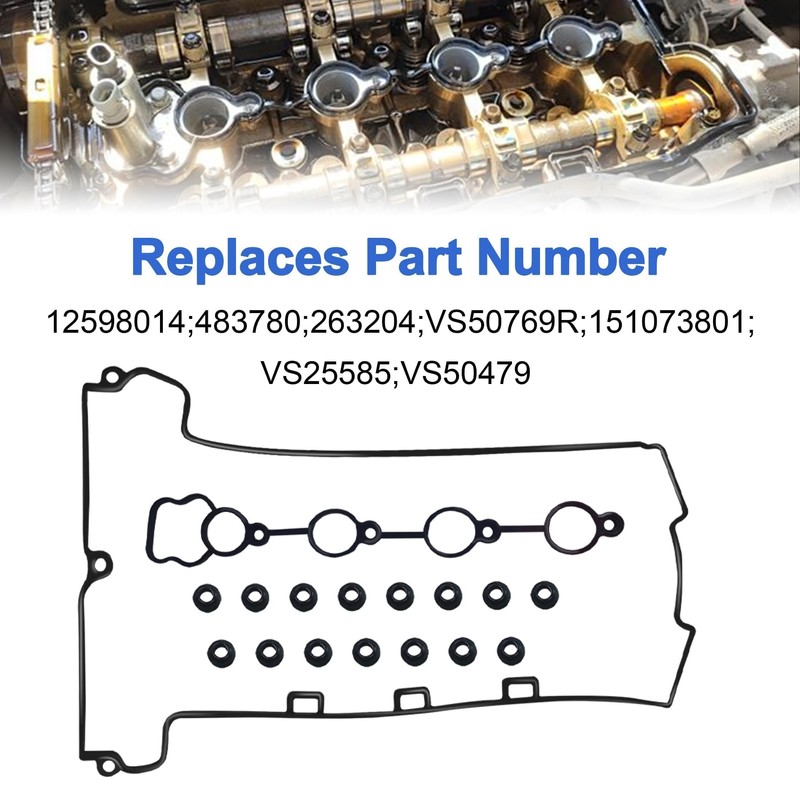 Panwarmoll 12598014 VS50769R Engine Valve Cylinder Head Cover Gasket Fit