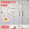 Otoolling 24 Pack Brick Hook Stainless Steel Wall Clips Installed