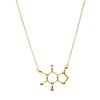 Serebra Jewelry (SJ) Caffeine Molecule Pendant with Necklace | All