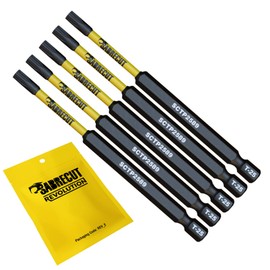 5 x SabreCut SCTP2589_5 89mm T25 TX25 Torx Tamper Proof Security Magnetic Impact Screwdriver Driver Bits Set Heavy Duty