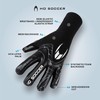 HO Soccer ESKUALO Blackout Goalkeeper Gloves, Plain, Children, Black, 4