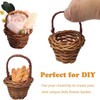LATRAT Pack of 10 Braided Flower Basket, Fruit Basket, Cable
