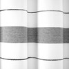 Lush Decor Chic Stripe Yarn Dyed Cotton Blend Shower Curtain