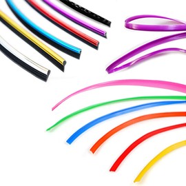 16Ft (5m) Gap Trim Strip for Car Interior Decorative Molding Door Panel (Blue)