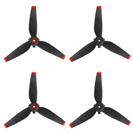 Bocguy 4 Pieces FPV Propeller, Silent Flight Foldable DJI Drone FPV 5328S Propeller Accessories for Drone Replacement, Low-Noise & Stable Propeller (Red)