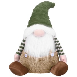 Valery Madelyn Large Christmas Gonk 36cm, Copper and Green Sitting Gnome Decorations, Giant Gonk Gifts for Women and Kids