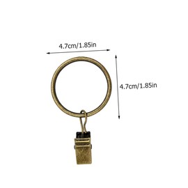 GRIRIW 40 Pcs Iron Curtain Clips Multifunctional Clasps for Drapes Shower Curtains Hats Headbands Easy to Install Smooth Sliding for Home Use Living Bedroom Bathroom