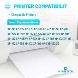 Hyggetech 20x Printer Cartridges Replacement for Epson 18XL T1811 T1812 T1813 T1814 Compatible with Epson Expression Home XP-202 XP-205 XP-215 XP-225 XP-305 XP-312 XP-322 XP-325 XP-402 XP-405 XP-41 2