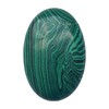 Manekieko Synthetic Malachite Worry Stones, Oval Palm Pockets, Healing Crystal,