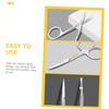 FOMIYES Stainless Steel Eyebrow Grooming Kit Durable Brow Scissors Precision