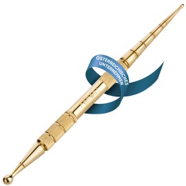 Remos Acupressure Pen and Meridian Pen Brass Length 13 cm Ball Diameter 2.5/6 mm