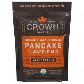 Crown Maple Pancake Mix with Maple Sugar 16 oz (Pack Of 6)