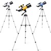 70mm Portable Refracting Telescope 300mm with Mobile Phone Adapter, Wireless
