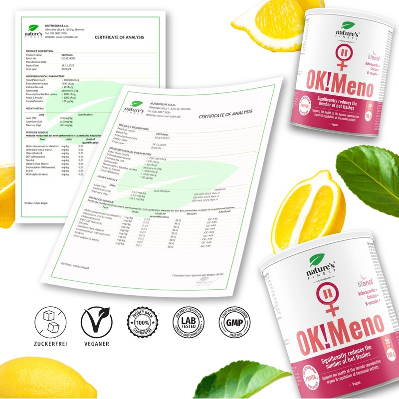 Nature's Finest OK!Meno Drinking Powder 450 g (Pack of 3)