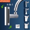 Waterfall Universal Faucet Extender Copper and ABS Anti Splashing Bathroom