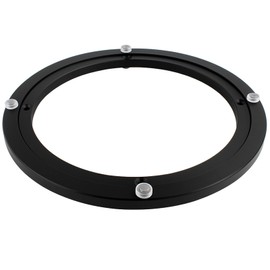 TamBee 10 Inch Lazy Susan Hardware Heavy Duty Metal Rotating Hardware Turntable Bearing Ring 150lb Load Capacity Turntable Lazy Susan parts Mechanism for Cabinets,Table Top and Craft (Base Only, Black