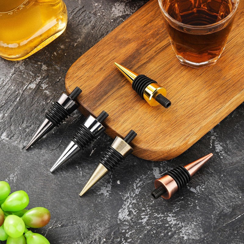 Honeydak 20 Pieces Wine Bottle Stopper Set Kit Blank Stainless