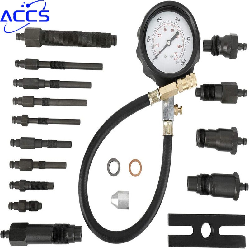 Autoparts-Accs Diesel Engine Compression Gauge Tester Cylinder Pressure Test Injector