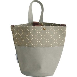 Okato matka 2WAY Dust Bin Hangable and Floor-Standing 3.5 Liters Car Storage Gray Height 20 x Width 24 x Thickness 24 cm (8 x 9.4 x 9.4 inches)