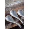LYEOBOH Ceramic Asian Soup Spoons Set of 6 with Long