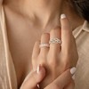 YL Celtic Ring, 925 Sterling Silver 5A Cubic Zirconia Anniversary