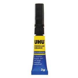 UHU UHU PORZELLAN / KERAMIK Spezialsekundenkleber Schneller Reparaturkleber fr Porzellan und Keramik 3g